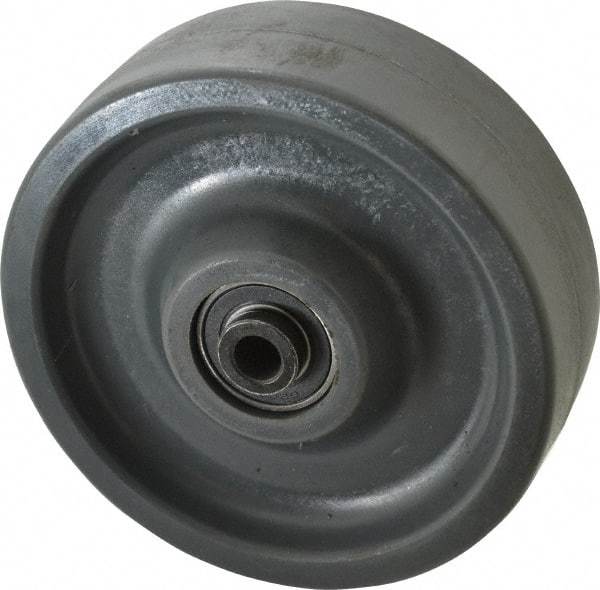 Albion - 6 Inch Diameter x 2 Inch Wide, Polyurethane Caster Wheel - 1,400 Lb. Capacity, 2-7/16 Inch Hub Length, 1/2 Inch Axle Diameter, Precision Ball Bearing - Industrial Tool & Supply