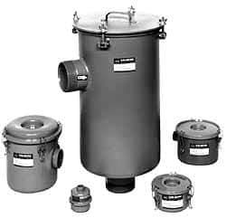 Made in USA - 5" Port, 28" High x 18" Wide, Flange FRL Filter - 800 SCFM, 220°F Max - Industrial Tool & Supply