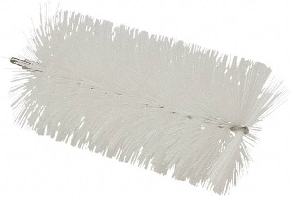 Vikan - 3-1/2" Diam Polyester Tube Brush - 7-1/2" OAL, 7" Head Length, Stainless Steel Handle - Industrial Tool & Supply