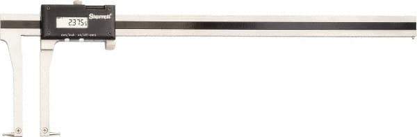 Starrett - 0 to 350mm Range, 0.01mm Resolution, Electronic Caliper - Stainless Steel with 93.98mm Stainless Steel Jaws, 0.02mm Accuracy, SPC Output - Industrial Tool & Supply