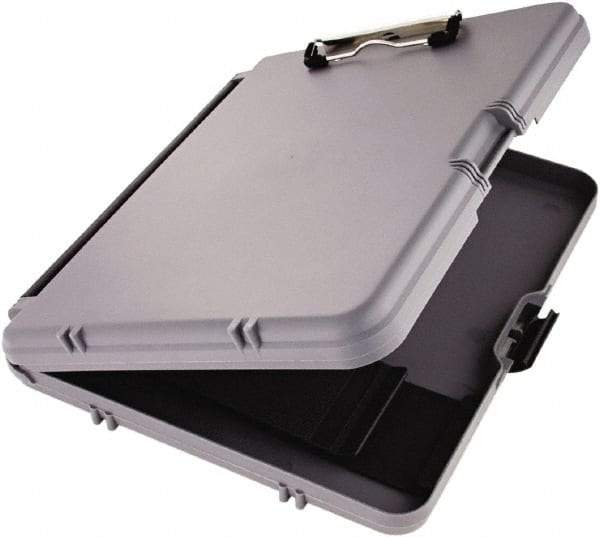 Saunders - 2-1/8" Long x 10-3/4" Wide, Clip Board - Charcoal & Gray - Industrial Tool & Supply