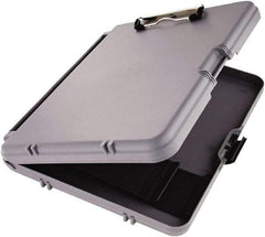Saunders - 2-1/8" Long x 10-3/4" Wide, Clip Board - Charcoal & Gray - Industrial Tool & Supply