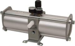 SMC PNEUMATICS - 1/2" NPT Booster Regulator - 63 Max SCFM, 1:2 Pressure Increase Ratio, 150 Max psi - Industrial Tool & Supply