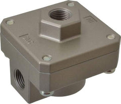 SMC PNEUMATICS - 1/2" NPTF Quick Exhaust Valve - 7 to 150 psi - Industrial Tool & Supply