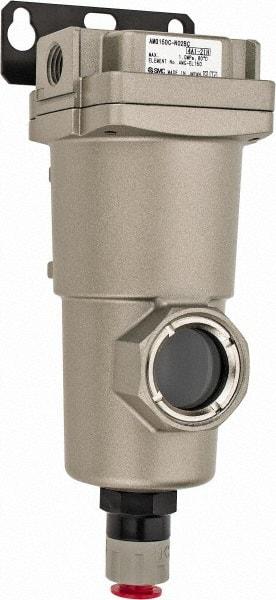 SMC PNEUMATICS - 1/4" NPT Pipe, 10.5 CFM Refrigerated Air Dryer - 2.2 kw, 6-11/32" Long, Closed Auto Drain - Industrial Tool & Supply