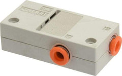 SMC PNEUMATICS - 1mm Nozzle High Suction Flow Vacuum Ejector Valve - 1/4" Tube Outside Diam Supply Port x 1/4" Tube Outside Diam Vacuum Port, 14 psi Pressure, 1.2 CFM Air Consumption & 1.20 CFM Max Suction Flow - Industrial Tool & Supply