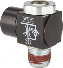 ARO/Ingersoll-Rand - 3/8" NPT Right Angle Flow Control Valve - Industrial Tool & Supply