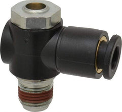 ARO/Ingersoll-Rand - 1/8" Male NPT x 1/4" Female NPT Right Angle Flow Control Valve - Industrial Tool & Supply