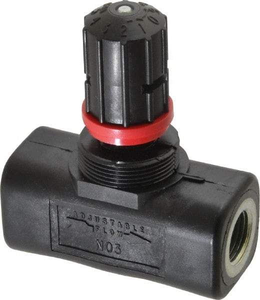 ARO/Ingersoll-Rand - 3/8" NPT Inline Needle Valve Valve - 0 to 200 psi - Industrial Tool & Supply