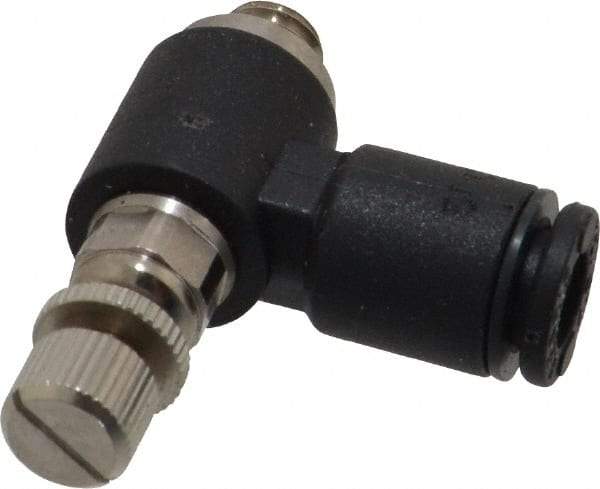 Legris - M5 BSPP x 4mm Tube OD Miniature Exhaust Valve - Industrial Tool & Supply