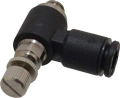 Legris - M5 BSPP x 4mm Tube OD Miniature Exhaust Valve - Industrial Tool & Supply