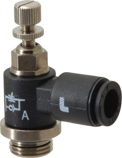 Legris - 1/8 BSPP x 6mm Tube OD Miniature Exhaust Valve - Industrial Tool & Supply