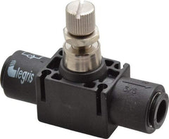 Legris - 3/8" Tube OD Inline Flow Control Valve - Industrial Tool & Supply