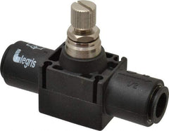 Legris - 12mm Tube OD Inline Flow Control Valve - Industrial Tool & Supply