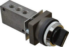 Mead - 4 Way Control Light Touch Valve - 1/8" NPT Inlet, Two Position - Industrial Tool & Supply