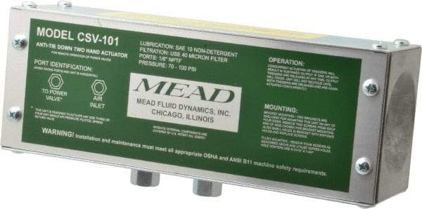Mead - Standard Air Pilot Two Hand Control Unit - 120 Max psi - Industrial Tool & Supply