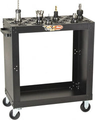 Huot - 24 Tool Capacity, 40 Taper Size SpeedyScoot CNC Tool Cart - Industrial Tool & Supply