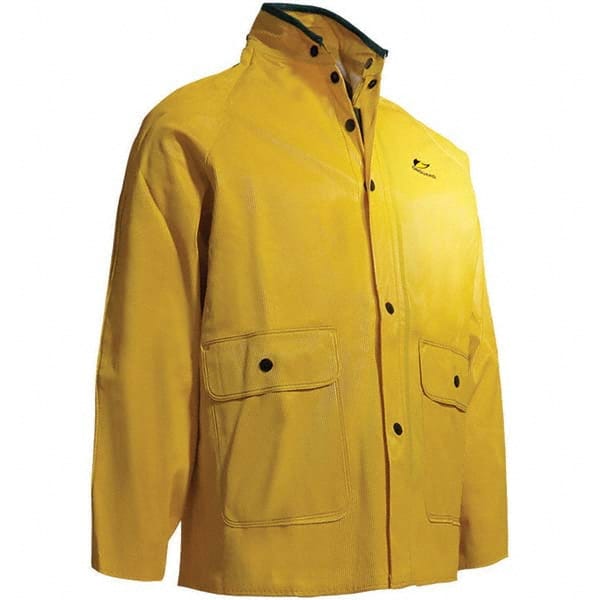 OnGuard - Size L Yellow Rain Jacket - Industrial Tool & Supply