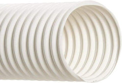 Hi-Tech Duravent - 10" Inside x 10.38" Outside Diam, Food & Beverage Hose - 10-1/2" Bend Radius, White, 25' Long, 5 Vacuum Rating, 4 psi Working Pressure - Industrial Tool & Supply