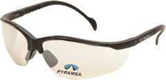 PYRAMEX - +2.5, Indoor/Outdoor Mirror Lenses, Scratch Resistant, Framed Magnifying Safety Glasses - UV Protection, Adjustable Temples, Black Nylon Frame, ANSI Z87.1, CSA Z94.3-07 - Industrial Tool & Supply