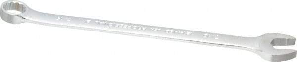 Proto - 7/16" 6 Point Combination Wrench - 15° Head Angle, 7" OAL, Steel, Satin Finish - Industrial Tool & Supply