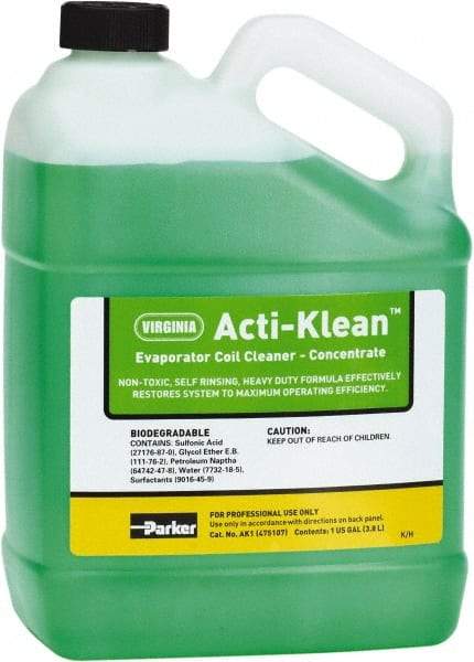 Parker - 1 Gal HVAC Coil Cleaner - For Evaporator Coils & Drain Pans - Industrial Tool & Supply