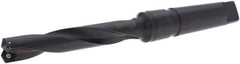 Allied Machine and Engineering - Series 1.5, 7/8" Max Diam, 4MT Taper Shank, Helical Flute Spade Drill - 4-3/4" Max Depth, 6-21/64" Body Length, 10-3/4" OAL, Standard Length, Through Coolant - Industrial Tool & Supply