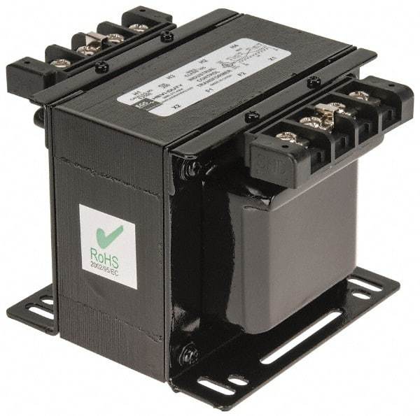 Sola/Hevi-Duty - 1 Phase, 1/4 kVA, Control Transformer - 2 Input, 1 Output Winding, 60 Hz, 5.21 Inch Deep x 3.89 Inch High, 131°F Temp Rise - Industrial Tool & Supply