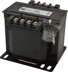 Sola/Hevi-Duty - 1 Phase, 1/4 kVA, Control Transformer - 2 Input, 1 Output Winding, 50/60 Hz, 5.53 Inch Deep x 4.53 Inch High, 131°F Temp Rise - Industrial Tool & Supply