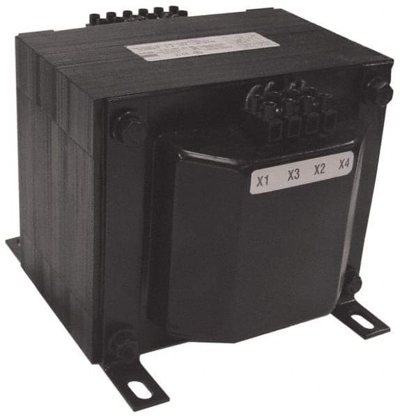 Sola/Hevi-Duty - 1 Phase, 0.75 kVA, Control Transformer - 2 Input, 1 Output Winding, 50/60 Hz, 7.36 Inch Deep x 5.56 Inch High, 131°F Temp Rise - Industrial Tool & Supply