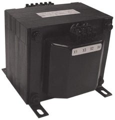 Sola/Hevi-Duty - 1 Phase, 0.75 kVA, Control Transformer - 2 Input, 1 Output Winding, 50/60 Hz, 7.36 Inch Deep x 5.56 Inch High, 131°F Temp Rise - Industrial Tool & Supply