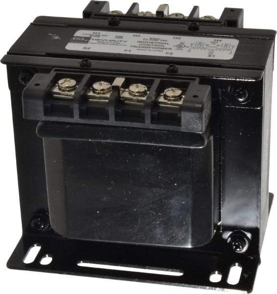 Sola/Hevi-Duty - 1 Phase, 0.15 kVA, Control Transformer - 2 Input, 1 Output Winding, 60, 50/60 at 220 V x 440 V, 50/60 at 230 V x 460 V Hz, 4.48 Inch Deep x 3.89 Inch High, 131°F Temp Rise - Industrial Tool & Supply