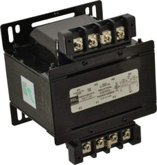 Sola/Hevi-Duty - 1 Phase, 1/4 kVA, Control Transformer - 2 Input, 1 Output Winding, 60, 50/60 at 220 V x 440 V, 50/60 at 230 V x 460 V Hz, 5.21 Inch Deep x 3.89 Inch High, 131°F Temp Rise - Industrial Tool & Supply