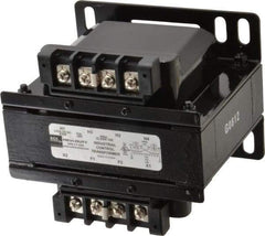 Sola/Hevi-Duty - 1 Phase, 0.3 kVA, Control Transformer - 2 Input, 1 Output Winding, 60, 50/60 at 220 V x 440 V, 50/60 at 230 V x 460 V Hz, 5.09 Inch Deep x 4.53 Inch High, 131°F Temp Rise - Industrial Tool & Supply