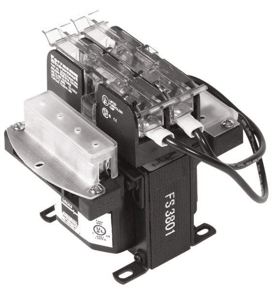 Sola/Hevi-Duty - 1 Phase, 0.3 kVA, Control Transformer - 2 Input, 1 Output Winding, 60 Hz, 5.09 Inch Deep x 4.53 Inch High, 131°F Temp Rise - Industrial Tool & Supply