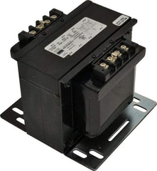 Sola/Hevi-Duty - 1 Phase, 0.75 kVA, Control Transformer - 2 Input, 1 Output Winding, 60, 50/60 at 220 V x 440 V, 50/60 at 230 V x 460 V Hz, 6.93 Inch Deep x 5.56 Inch High, 131°F Temp Rise - Industrial Tool & Supply