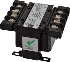 Sola/Hevi-Duty - 1 Phase, 0.05 kVA, Control Transformer - 2 Input, 1 Output Winding, 60, 50/60 at 220 V x 440 V, 50/60 at 230 V x 460 V Hz, 3.99 Inch Deep x 2.72 Inch High, 131°F Temp Rise - Industrial Tool & Supply