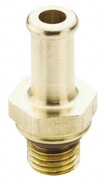Parker - 3/4-16 Straight Thread Hose Barb x SAE Straight Thread Male Connector - 3/4" ID Hose, Brass - Industrial Tool & Supply