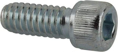 Value Collection - 1/4-20 UNC Hex Socket Drive, Socket Cap Screw - Alloy Steel, Zinc-Plated Finish, Fully Threaded, 5/8" Length Under Head - Industrial Tool & Supply