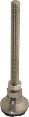 Gibraltar - 3/8-16 Bolt Thread, Studded Pivotal Stud Mount Leveling Pad & Mount - 3,750 Max Lb Capacity, 1-1/4" Base Diam - Industrial Tool & Supply