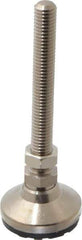 Gibraltar - 1/2-13 Bolt Thread, Studded Pivotal Stud Mount Leveling Pad & Mount - 5,000 Max Lb Capacity, 1-7/8" Base Diam - Industrial Tool & Supply