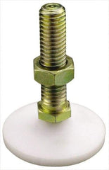 Gibraltar - 1-8 Bolt Thread, Studded Pivotal Stud Mount Leveling Pad & Mount - 2,400 Max Lb Capacity, 4" Base Diam - Industrial Tool & Supply