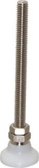 Gibraltar - 3/8-16 Bolt Thread, Studded Pivotal Stud Mount Leveling Pad & Mount - 300 Max Lb Capacity, 1-1/4" Base Diam - Industrial Tool & Supply