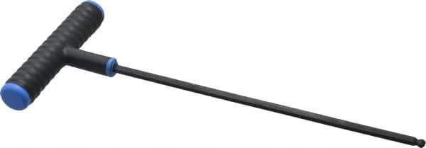 Eklind - 5mm Hex, T-Handle Cushion Grip, Ball End Hex Key - 9mm OAL, Metric System of Measurement - Industrial Tool & Supply