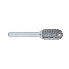 ‎SC-14 -3/16 × 5/8 LOC × 1/4 Shank × 2 OAL Cylindrical Ball Nose Carbide Medium Tough Cut Burr - Industrial Tool & Supply