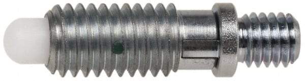 Gibraltar - 1/4-20, 1/2" Thread Length, 0.144" Max Plunger Diam, 1 Lb Init to 5 Lb Final End Force, Locking Knob Handle Plunger - Knobless Threaded Stud, 5/8" Length Under Head/Shoulder, 1/8" Plunger Projection - Industrial Tool & Supply
