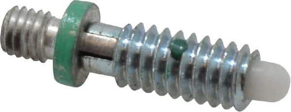 Gibraltar - 1/4-20, 1/2" Thread Length, 0.144" Max Plunger Diam, 0.5 Lb Init to 1.5 Lb Final End Force, Locking Knob Handle Plunger - Knobless Threaded Stud, 5/8" Length Under Head/Shoulder, 1/8" Plunger Projection - Industrial Tool & Supply