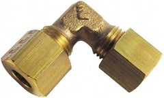Legris - 14mm OD, Brass Union Elbow - 246 Max Working psi, Comp x Comp Ends - Industrial Tool & Supply