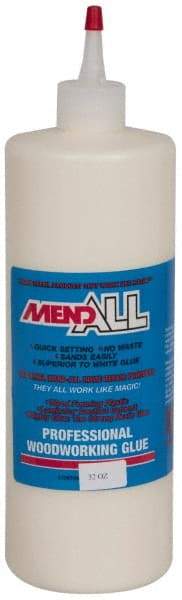 MendAll - 32 oz Bottle Yellow Wood Glue - Industrial Tool & Supply