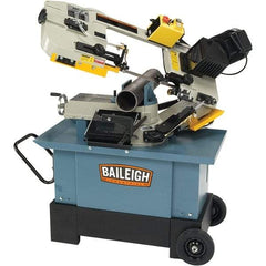 Baileigh - 7 x 10.23" Manual Combo Horizontal & Vertical Bandsaw - 1 Phase, 45° Vise Angle of Rotation, 1 hp, 110/220 Volts, Geared Head Drive - Industrial Tool & Supply